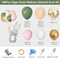 166 Pcs Sage Green Balloon Garland Arch Kit - Olive Green, Blush Peach, & Gold Balloons with Artificial Eucalyptus Stems for Jungle Safari, Baby Shower, & Wedding